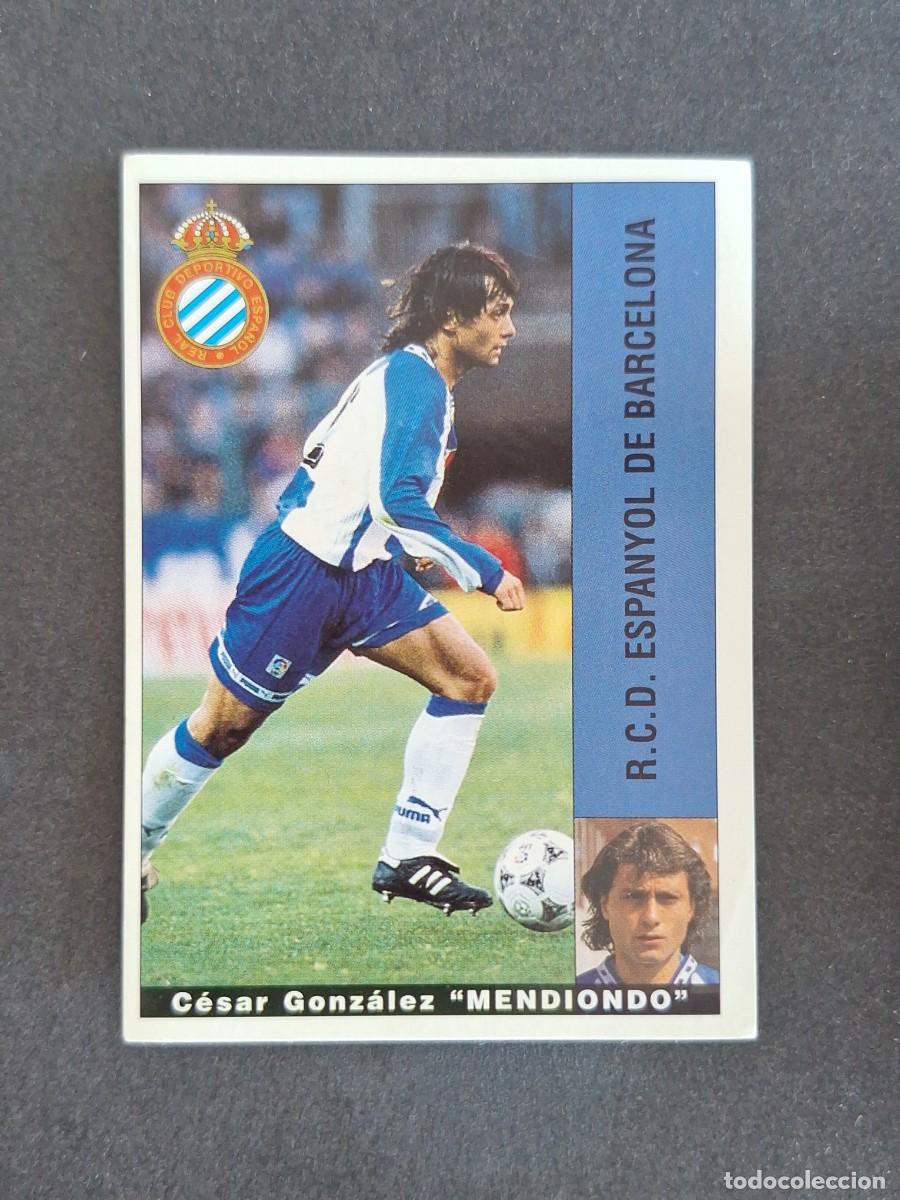 Cromos de f&uacute;tbol: L2 MENDIONDO R. C. D. ESPA&Ntilde;OL PANINI LIGA 1995 1996 95 96 NUNCA PEGADO SIN PEGAR
