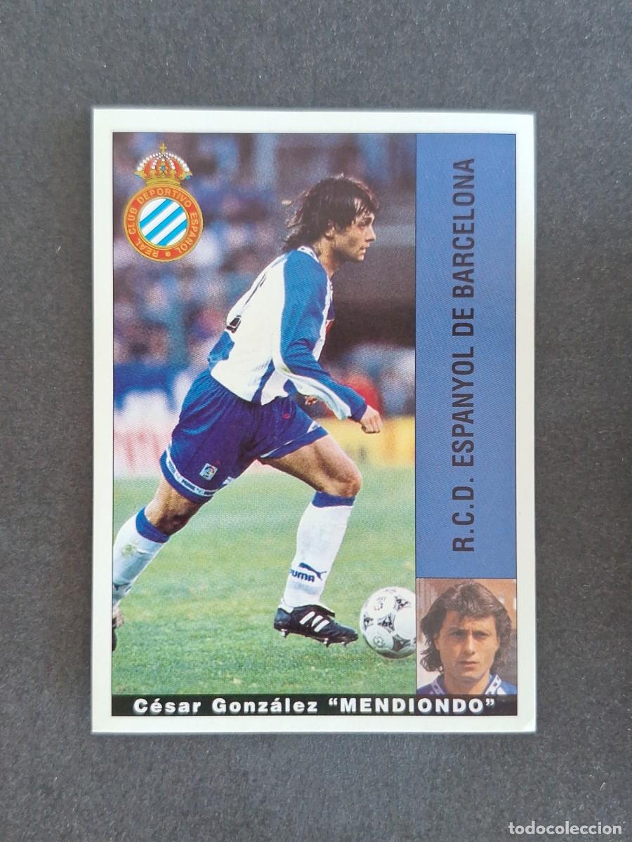 Cromos de f&uacute;tbol: L2 MENDIONDO R. C. D. ESPA&Ntilde;OL PANINI LIGA 1995 1996 95 96 NUNCA PEGADO SIN PEGAR