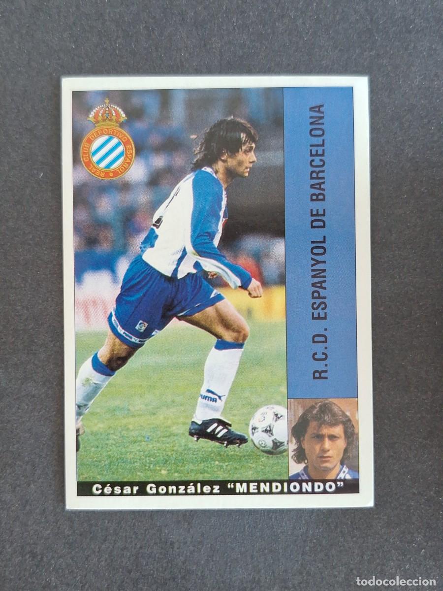 Cromos de f&uacute;tbol: L2 MENDIONDO R. C. D. ESPA&Ntilde;OL PANINI LIGA 1995 1996 95 96 NUNCA PEGADO SIN PEGAR
