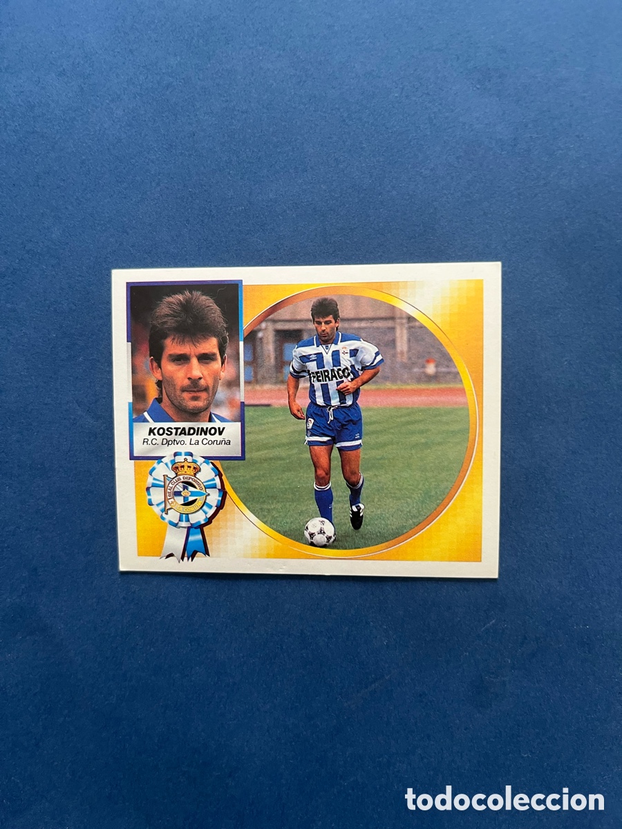 Cromos de f&uacute;tbol: Kostadinov D.Coru&ntilde;a Este 1994-95 ( coloca ) sin pegar .