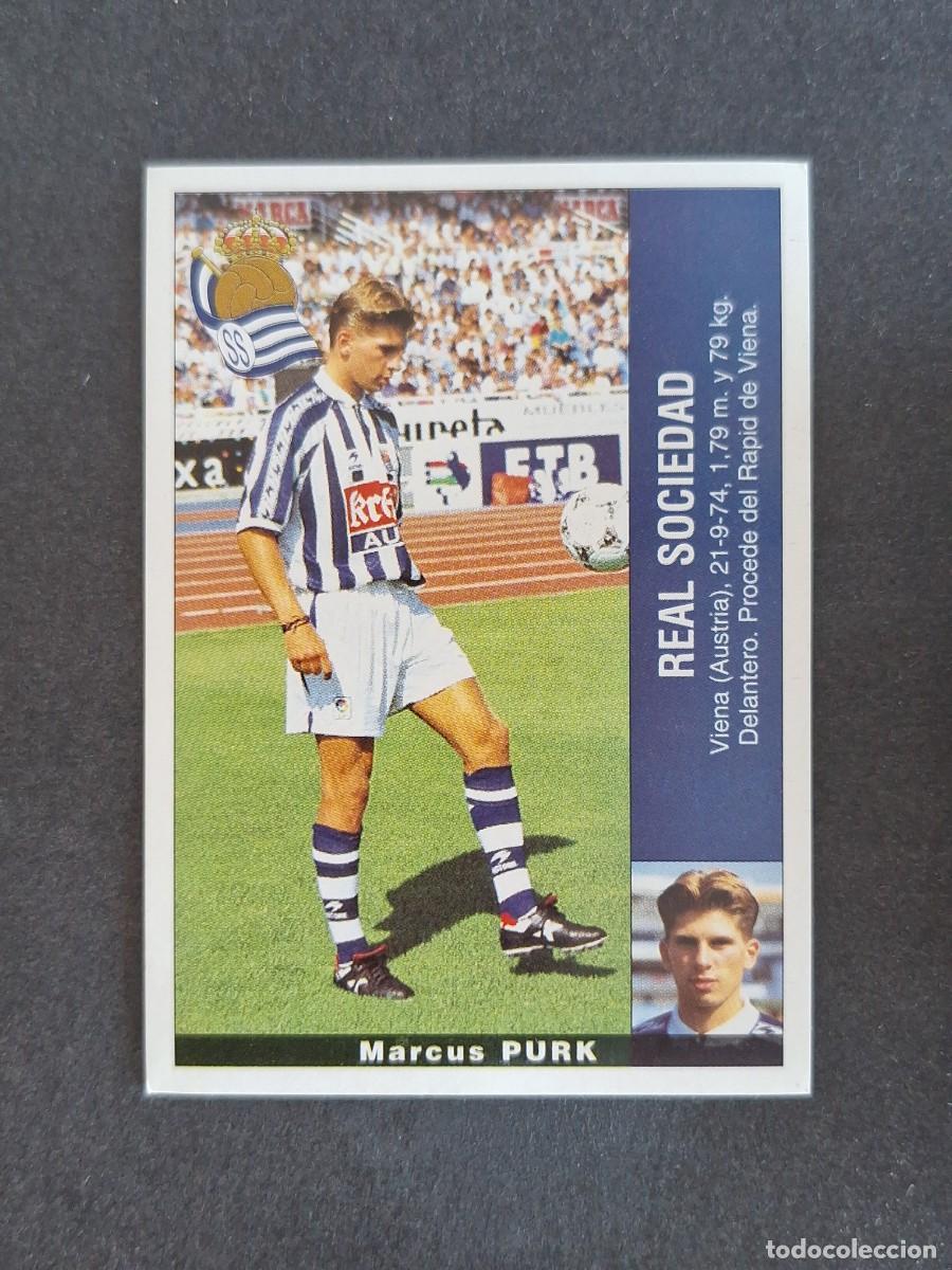 Cromos de f&uacute;tbol: L2 PURK REAL SOCIEDAD PANINI LIGA 1995 1996 95 96 NUNCA PEGADO SIN PEGAR