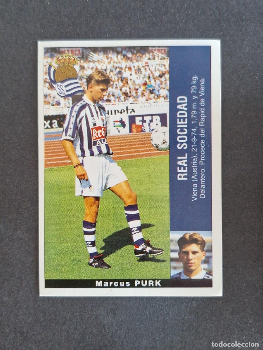 Cromos de f&uacute;tbol: L2 PURK REAL SOCIEDAD PANINI LIGA 1995 1996 95 96 NUNCA PEGADO SIN PEGAR
