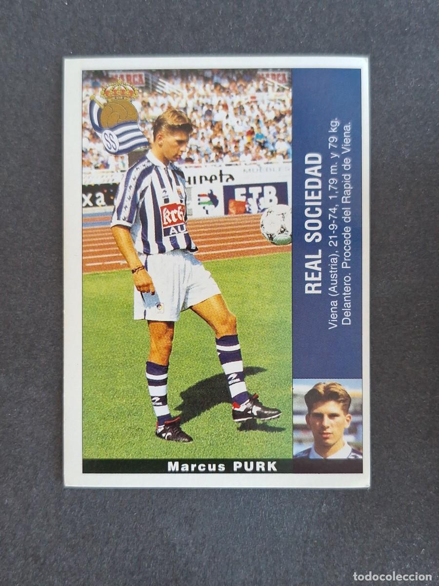 Cromos de f&uacute;tbol: L2 PURK REAL SOCIEDAD PANINI LIGA 1995 1996 95 96 NUNCA PEGADO SIN PEGAR