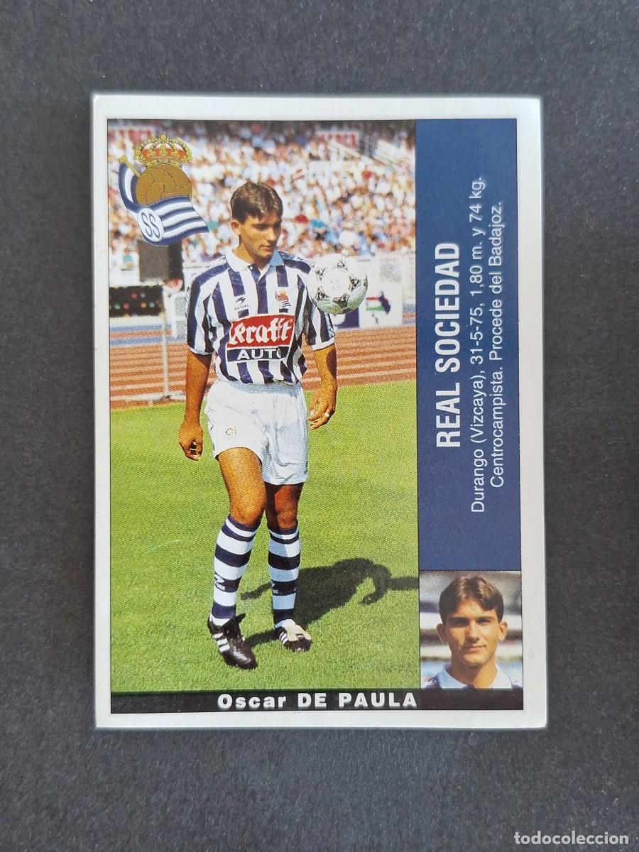 Cromos de f&uacute;tbol: L2 DE PAULA REAL SOCIEDAD PANINI LIGA 1995 1996 95 96 NUNCA PEGADO SIN PEGAR