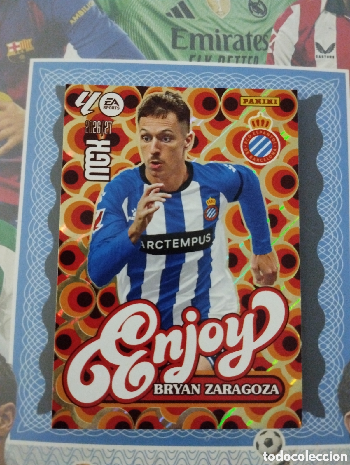 Cromos de f&uacute;tbol: MEGA CRACK 2026 2027 26 27- PANINI - N&ordm; 517 BRYAN ZARAGOZA ESPANYOL ENJOY