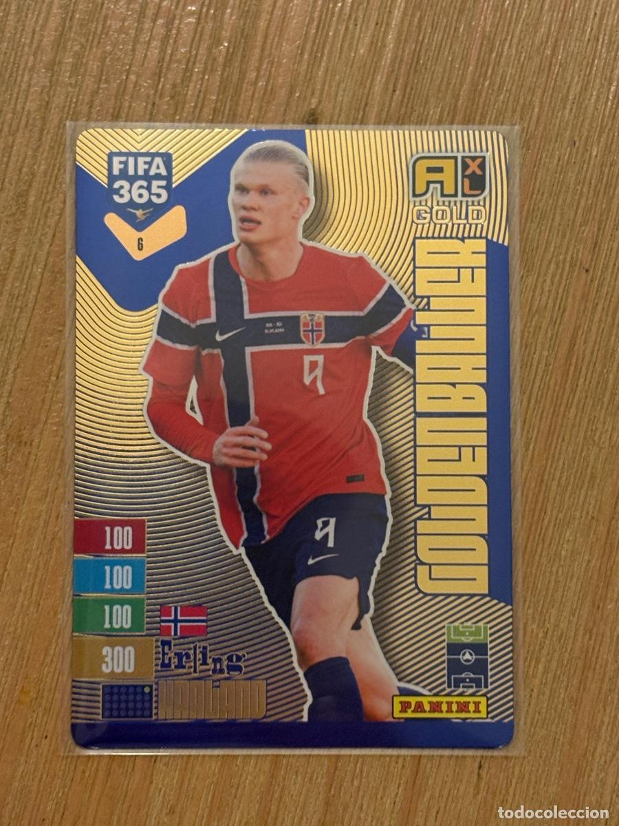 Cromos de f&uacute;tbol: CROMO GOLDEN BALLER N 6 HAALAND NORUEGA FIFA 365 PANINI 2027 C&Oacute;DIGO SIN ACTIVAR BALONES DE ORO