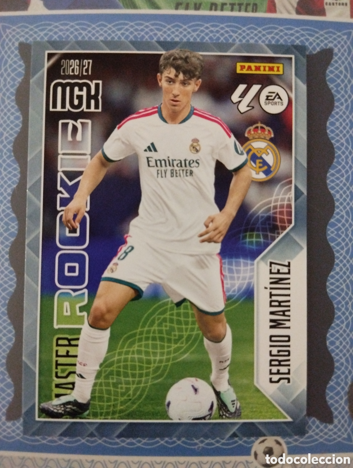 Cromos de f&uacute;tbol: MEGA CRACK 2026 2027 26 27- PANINI - N&ordm; 525 SERGIO MART&Iacute;NEZ REAL MADRID M&Aacute;STER ROOKIE