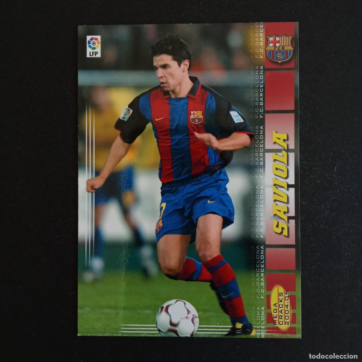 Cromos de f&uacute;tbol: 71 SAVIOLA BARCELONA LIGA 2004 2005 04 05 MEGACRACKS PANINI -