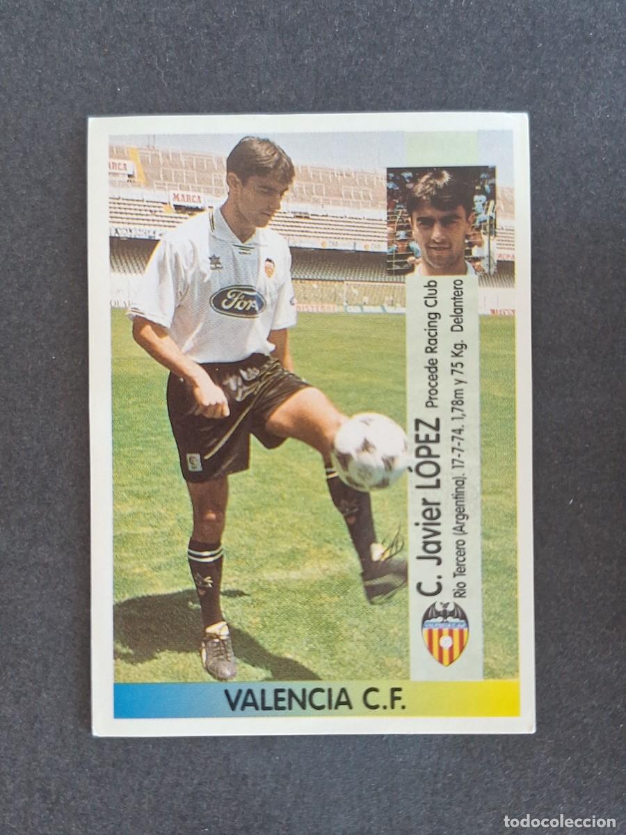 Cromos de f&uacute;tbol: L2 CLAUDIO LOPEZ VALENCIA C. F. 27A PANINI LIGA 1996 1997 96 97 NUNCA PEGADO SIN PEGAR