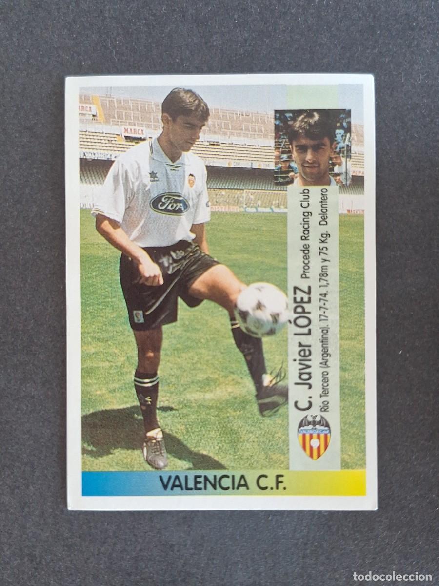 Cromos de f&uacute;tbol: L2 CLAUDIO LOPEZ VALENCIA C. F. 27A PANINI LIGA 1996 1997 96 97 NUNCA PEGADO SIN PEGAR
