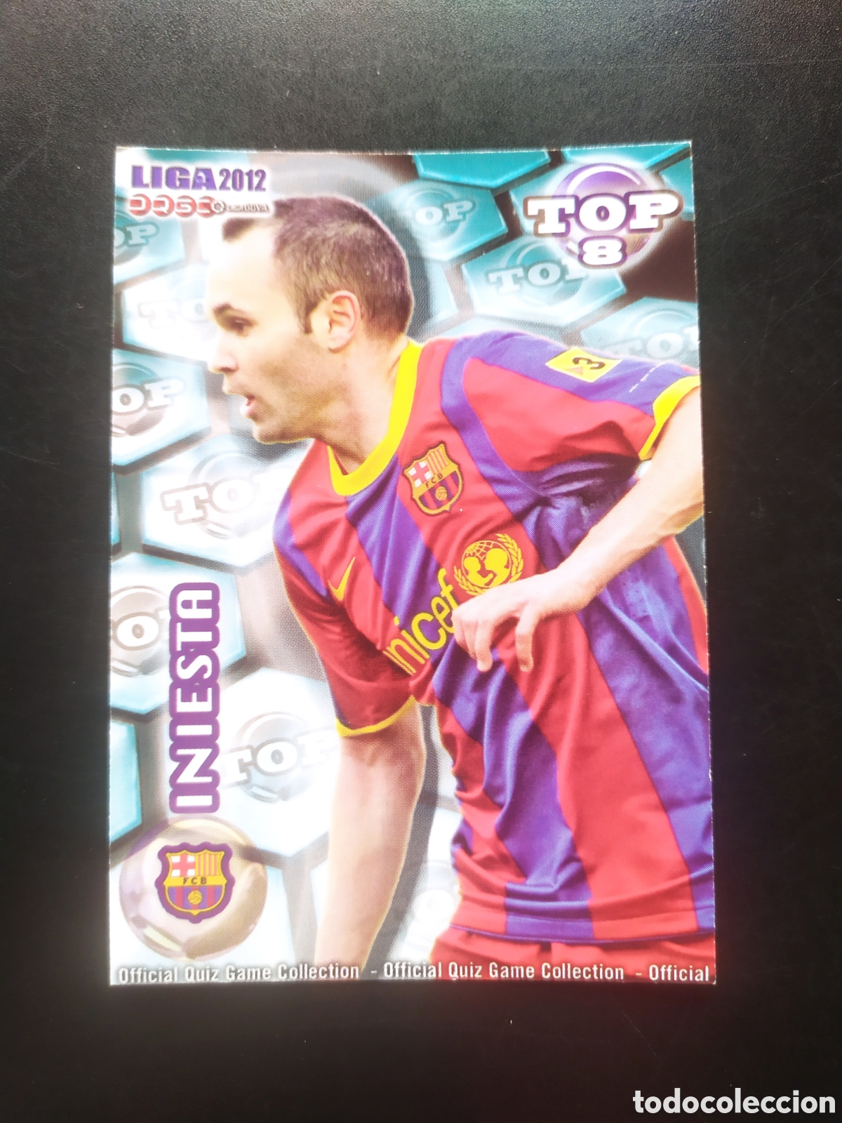 Mundicromo fichas Liga 2011 2012 11 12 Iniesta top mate n° 604 Barcelona