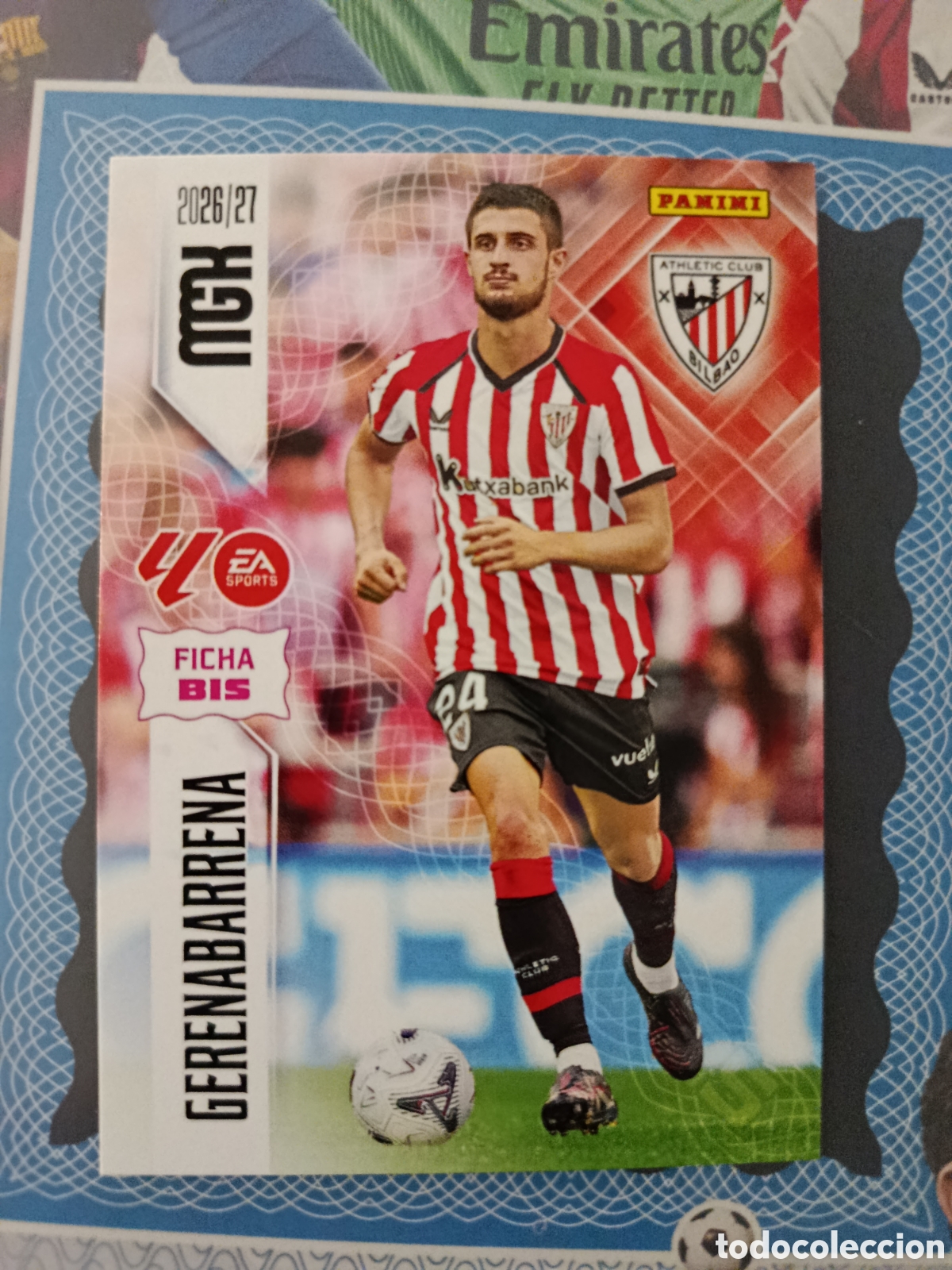 Cromos de f&uacute;tbol: MEGACRACKS 2026 2027 26 27 - PANINI - N&ordm; 46 BIS GERENABARRENA ATHLETIC CLUB DE BILBAO FICHA BIS