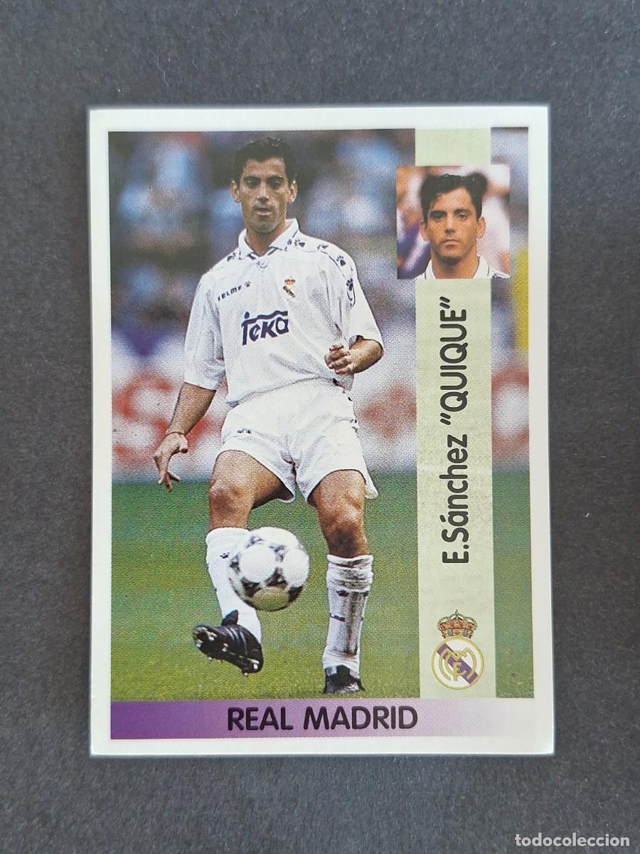 Cromos de f&uacute;tbol: L2 QUIQUE REAL MADRID 82 PANINI LIGA 1996 1997 96 97 NUNCA PEGADO SIN PEGAR