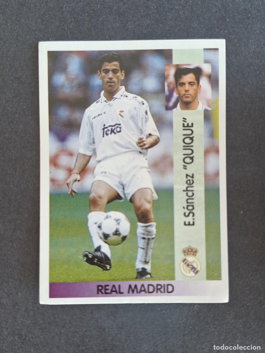 Cromos de f&uacute;tbol: L2 QUIQUE REAL MADRID 82 PANINI LIGA 1996 1997 96 97 NUNCA PEGADO SIN PEGAR