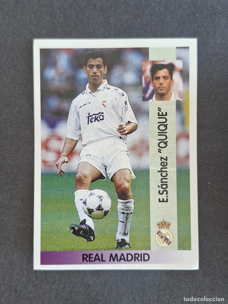 Cromos de f&uacute;tbol: L2 QUIQUE REAL MADRID 82 PANINI LIGA 1996 1997 96 97 NUNCA PEGADO SIN PEGAR