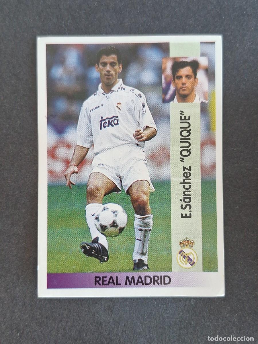 Cromos de f&uacute;tbol: L2 QUIQUE REAL MADRID 82 PANINI LIGA 1996 1997 96 97 NUNCA PEGADO SIN PEGAR