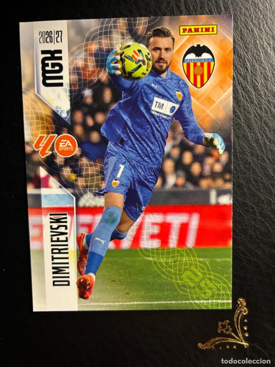 Cromos de f&uacute;tbol: 344 DIMITRIEVSKI VALENCIA MEGACRACKS MGK 2026 2027 26 27 PANINI