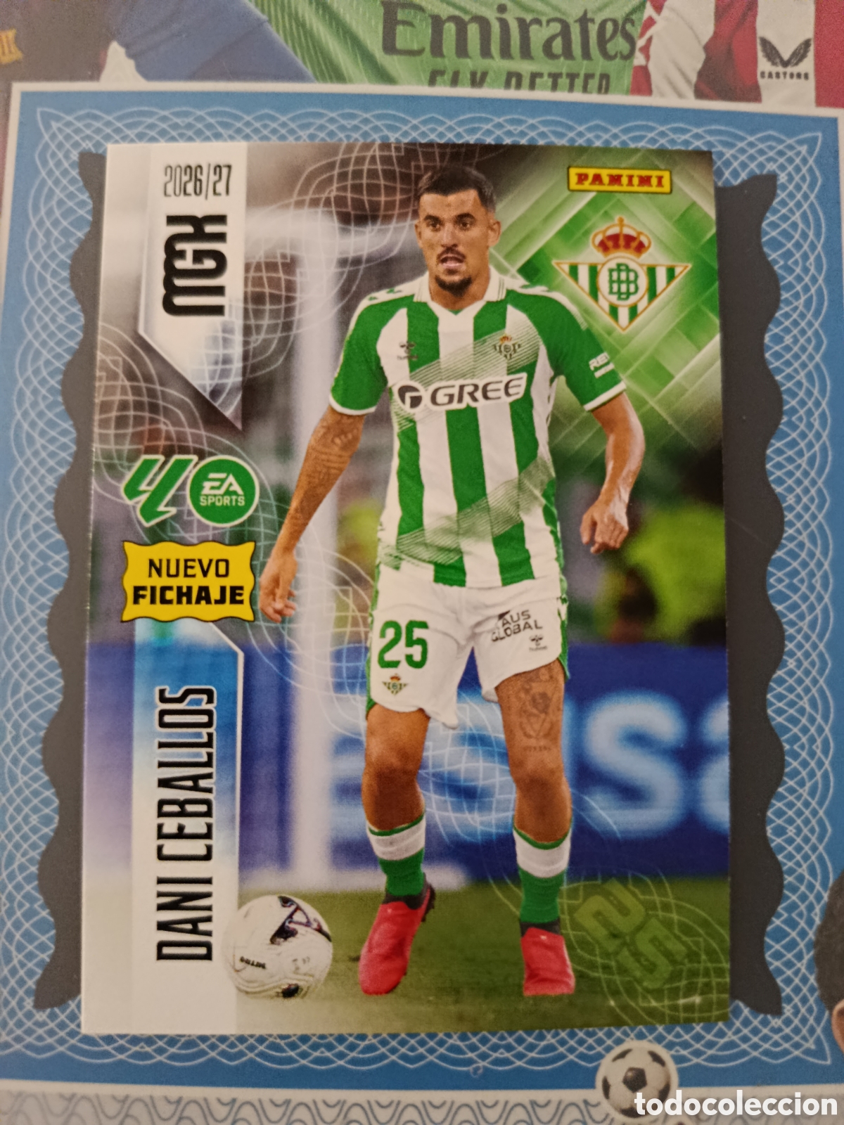 Cromos de Futebol: MEGACRACKS 2026 2027 26 27 - PANINI - N&ordm; 513 CEBALLOS REAL BETIS NUEVO FICHAJE