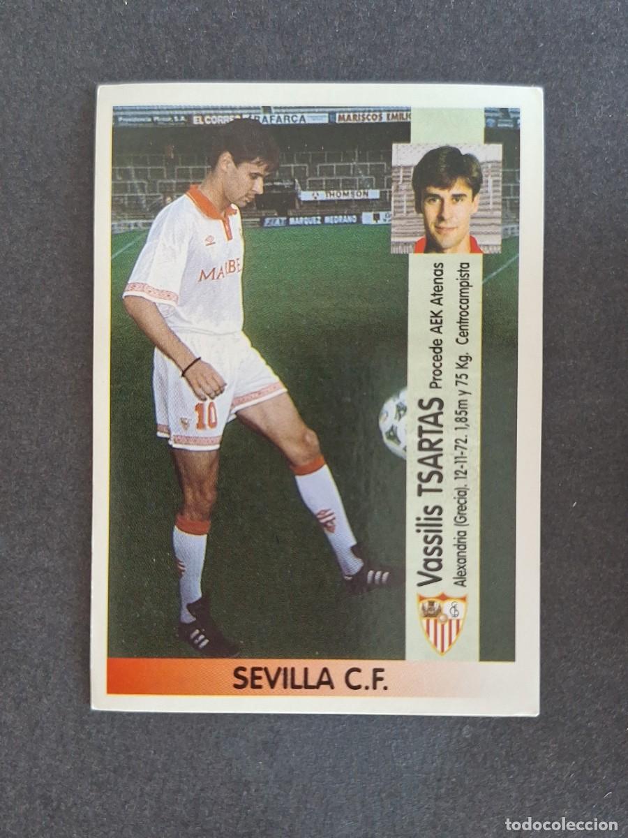 Cromos de f&uacute;tbol: L2 TSARTAS SEVILLA C. F. 213A PANINI LIGA 1996 1997 96 97 NUNCA PEGADO SIN PEGAR
