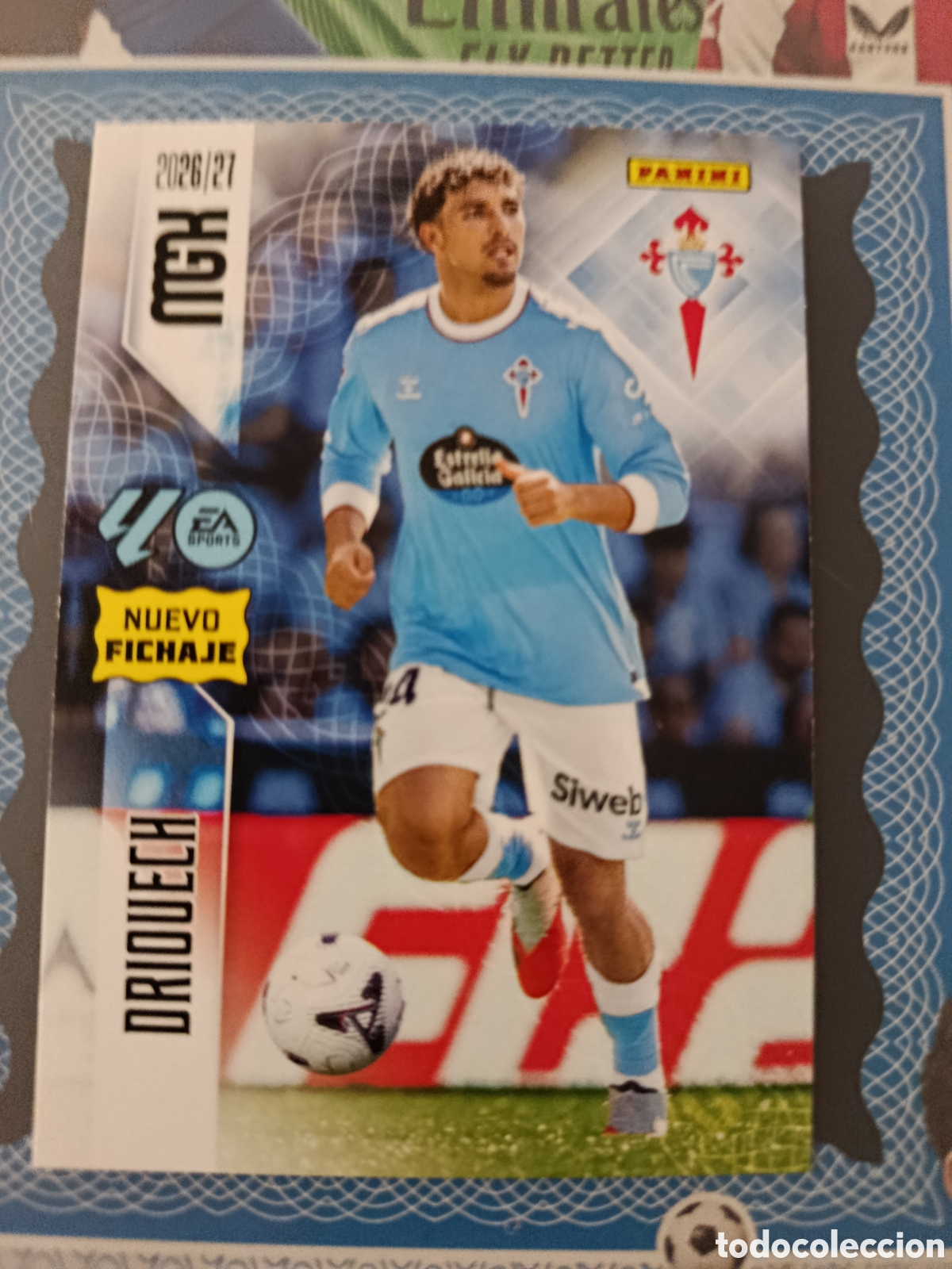 Cromos de f&uacute;tbol: MEGACRACKS 2026 2027 26 27 - PANINI - N&ordm; 590 DRIOUECH CELTA DE VIGO NUEVO FICHAJE