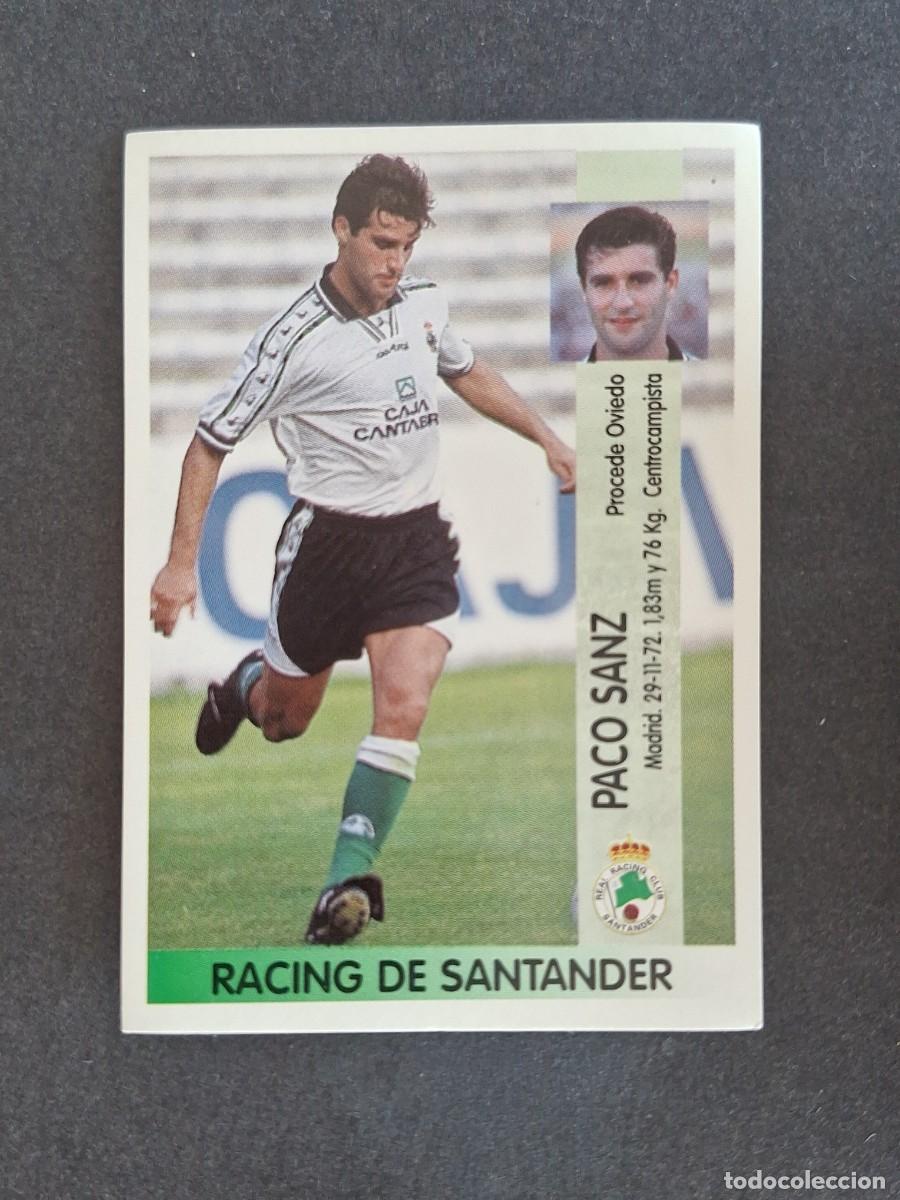 Cromos de f&uacute;tbol: L2 PACO SANZ RACING DE SANTANDER 262A PANINI LIGA 1996 1997 96 97 NUNCA PEGADO SIN PEGAR