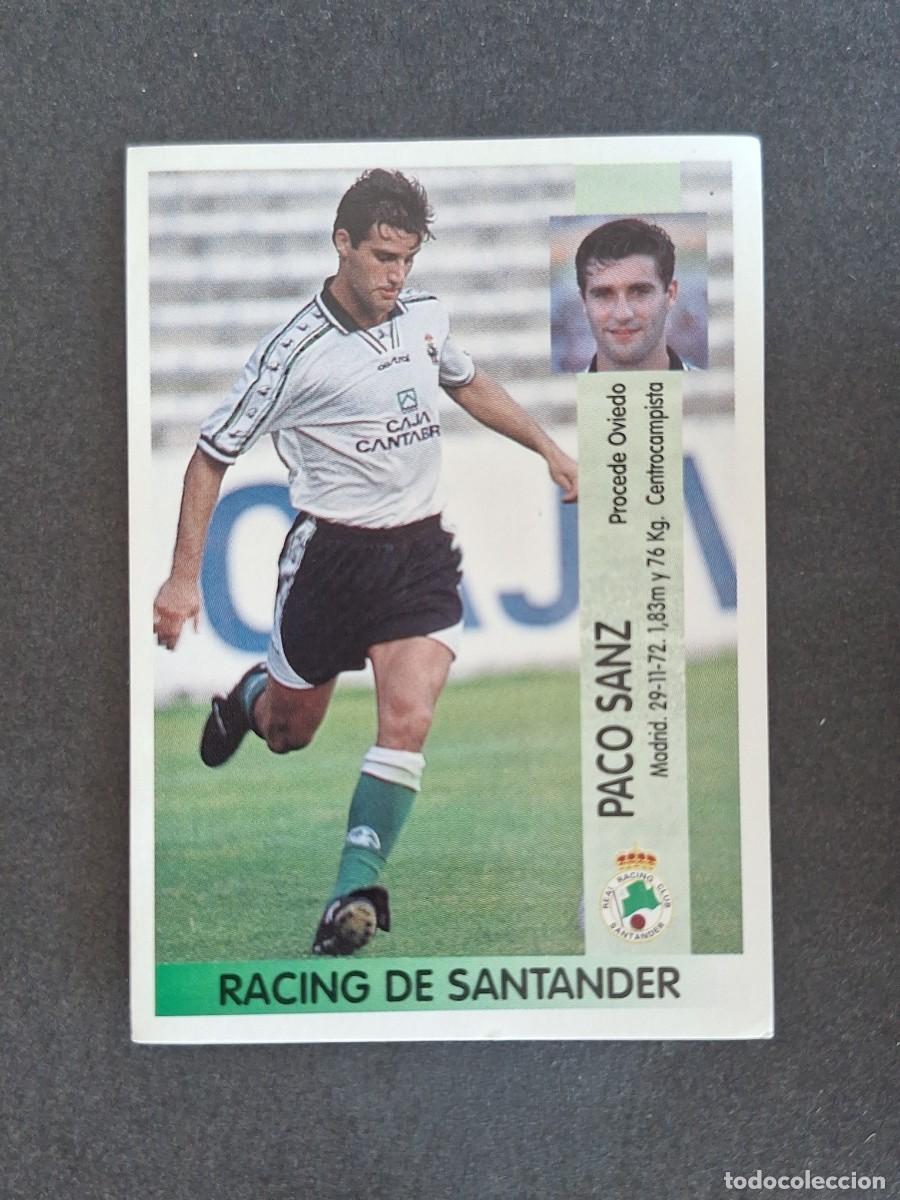 Cromos de f&uacute;tbol: L2 PACO SANZ RACING DE SANTANDER 262A PANINI LIGA 1996 1997 96 97 NUNCA PEGADO SIN PEGAR