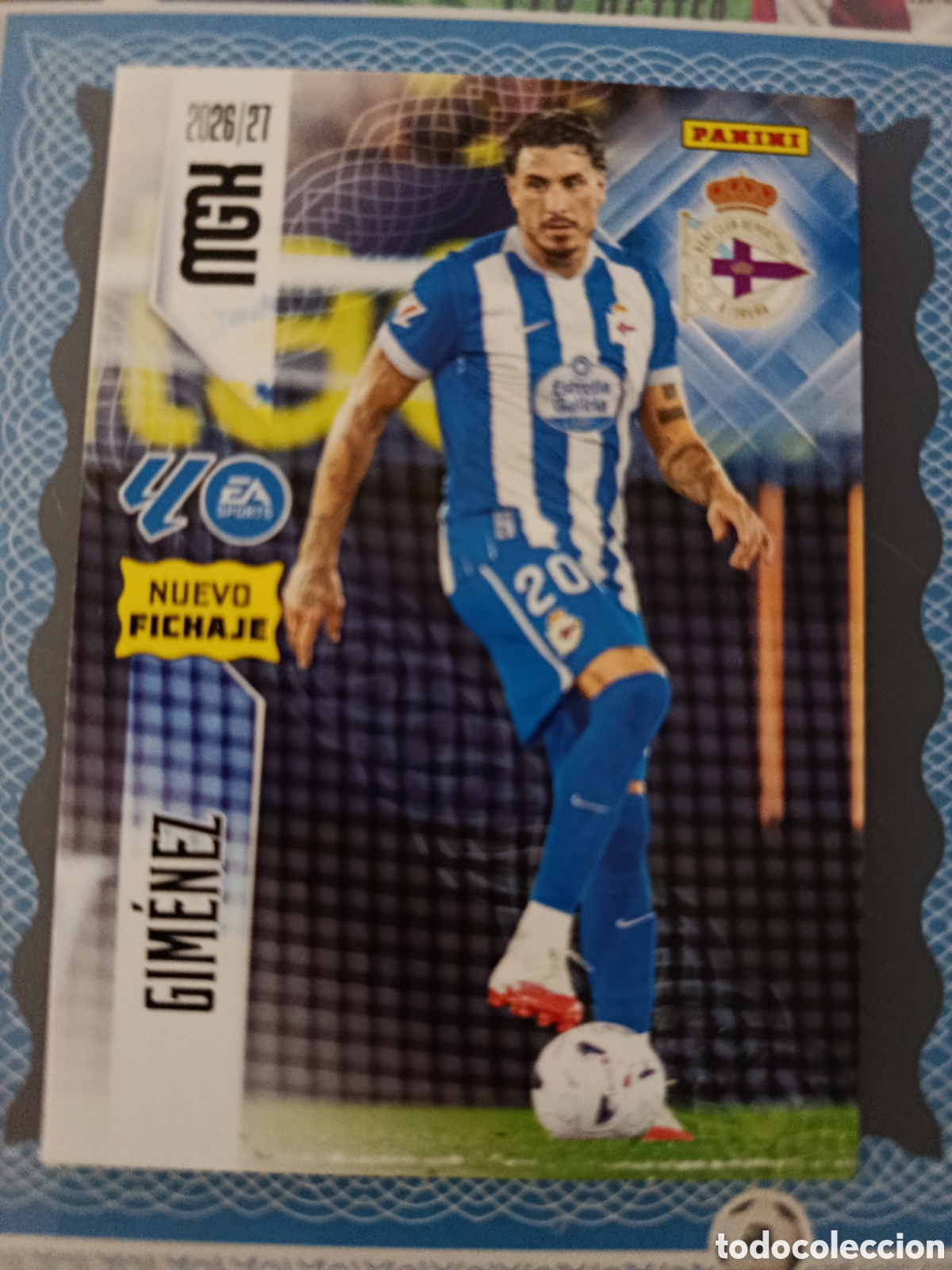 Football Stickers: MEGACRACKS 2026 2027 26 27 - PANINI - N&ordm; 496 GIM&Eacute;NEZ DEPORTIVO DE LA CORU&Ntilde;A NUEVA FICHA