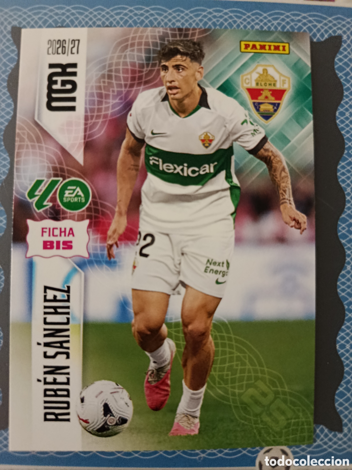 Cromos de f&uacute;tbol: MEGACRACKS 2026 2027 26 27 - PANINI - N&ordm; 148 BIS RUB&Eacute;N S&Aacute;NCHEZ ELCHE FICHA BIS