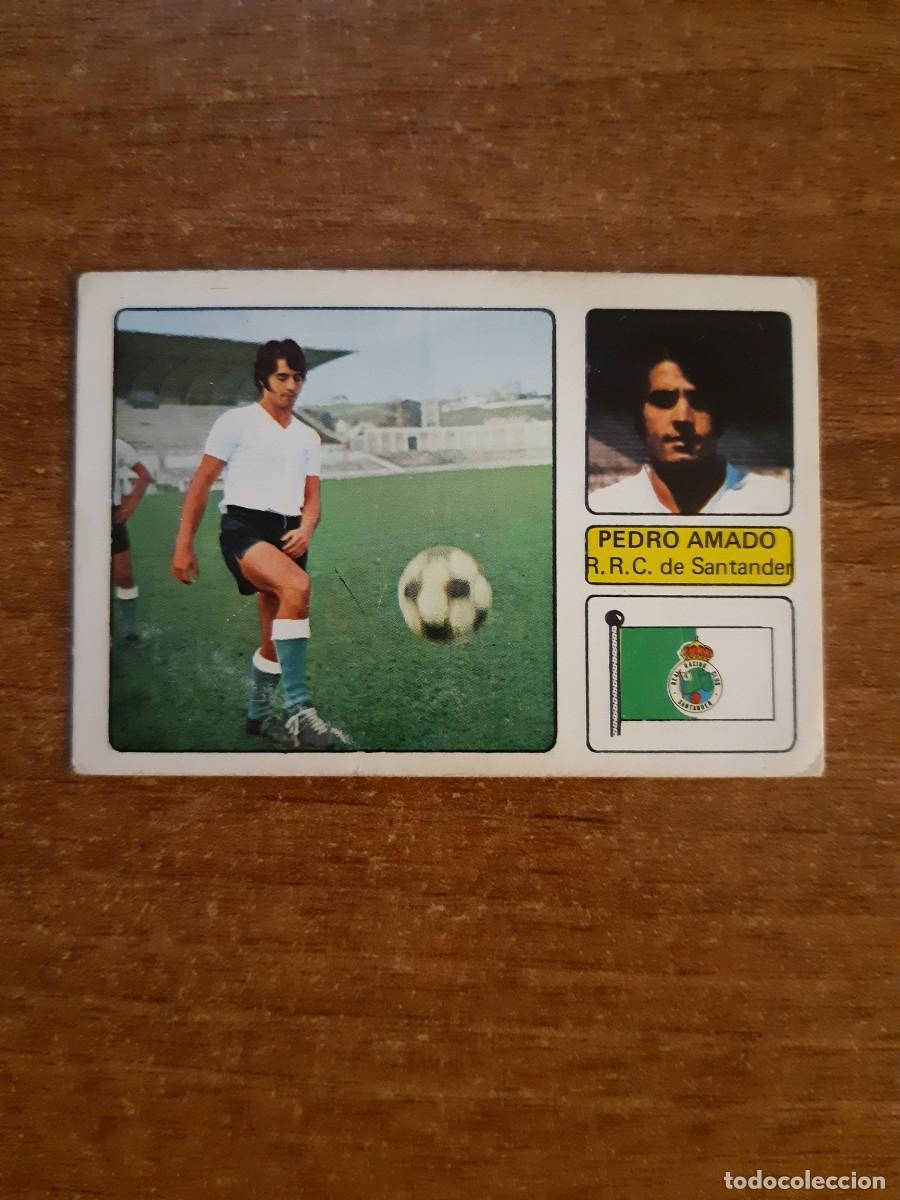 Cromos de f&uacute;tbol: Pedro Amado (Racing Santander) LIGA 73-74 ED. FHER 1973 1974. Nunca pegado, sin pegar