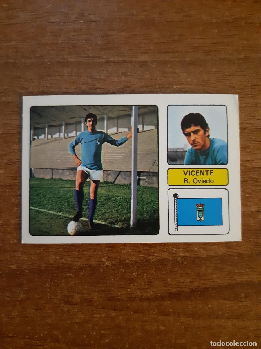 Vicente (Oviedo) Liga 73-74 ED. Fher 1973 1974. Nunca pegado, sin pegar