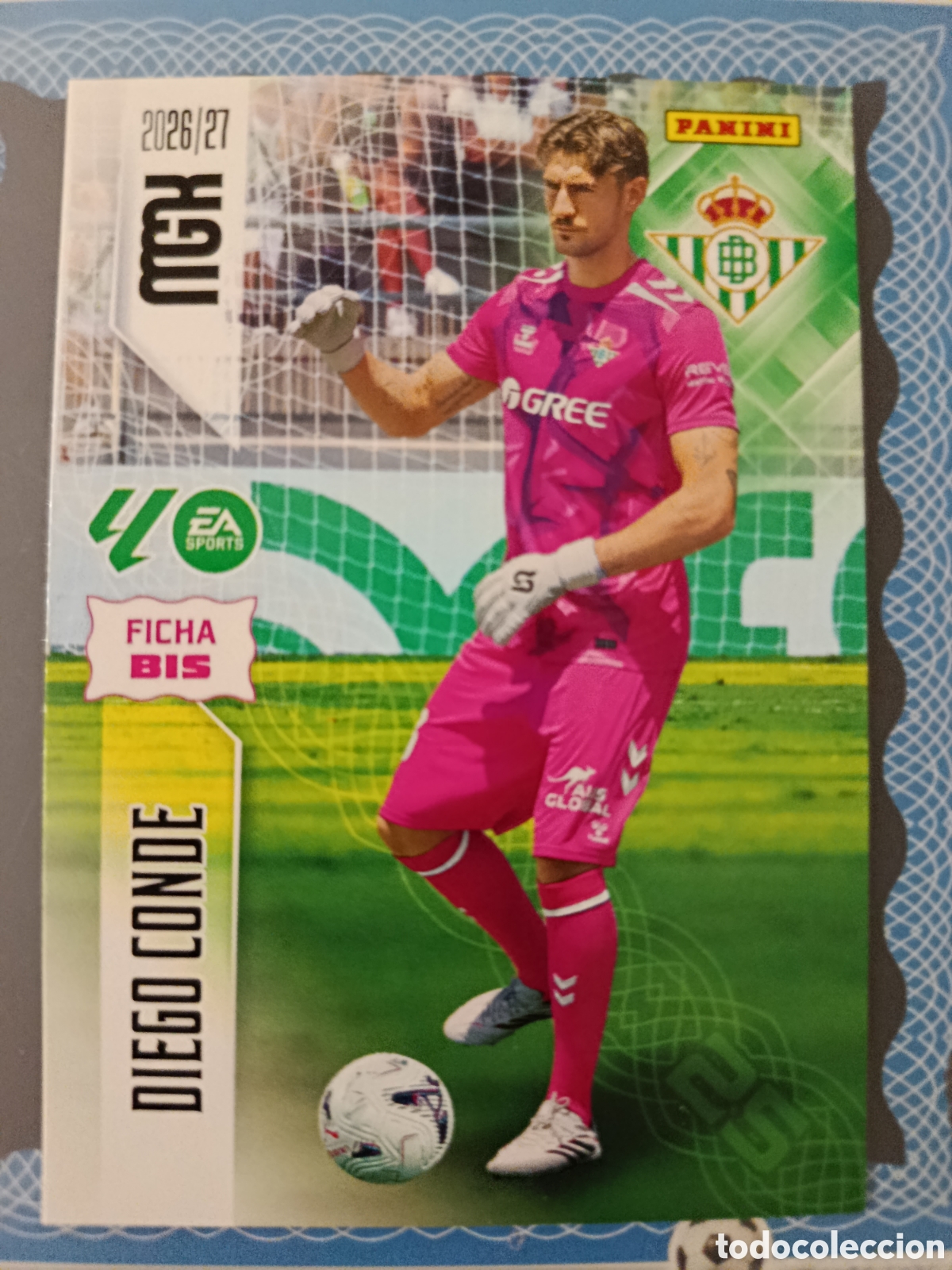 Cromos de f&uacute;tbol: MEGACRACKS 2026 2027 26 27 - PANINI - N&ordm; 93 BIS DIEGO CONDE REAL BETIS BIS