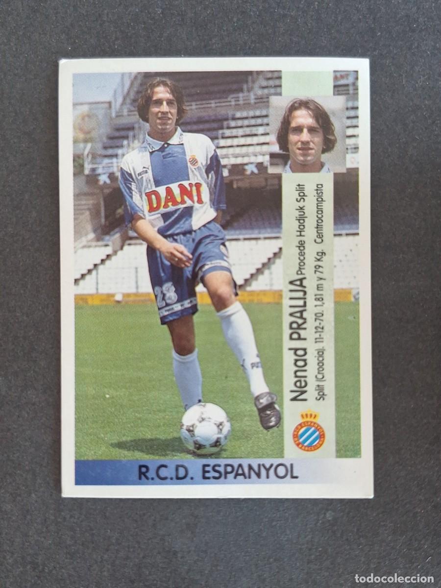 Cromos de f&uacute;tbol: L2 PRALIJA R. C. D. ESPA&Ntilde;OL 360 PANINI LIGA 1996 1997 96 97 NUNCA PEGADO SIN PEGAR