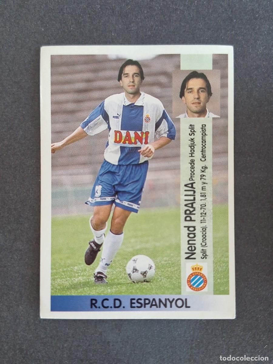Cromos de f&uacute;tbol: L2 PRALIJA R. C. D. ESPA&Ntilde;OL 360 PANINI LIGA 1996 1997 96 97 NUNCA PEGADO SIN PEGAR