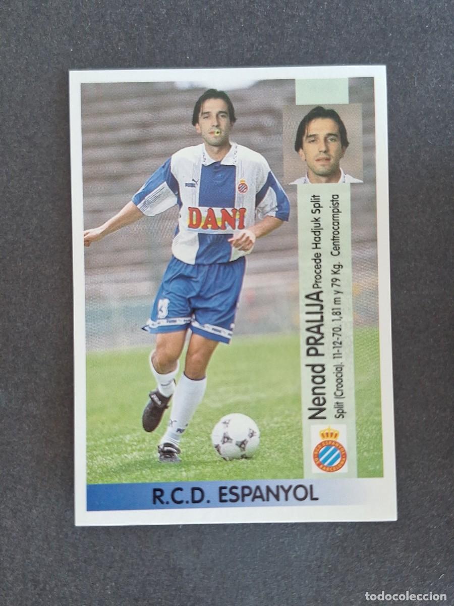 Cromos de f&uacute;tbol: L2 PRALIJA R. C. D. ESPA&Ntilde;OL 360 PANINI LIGA 1996 1997 96 97 NUNCA PEGADO SIN PEGAR