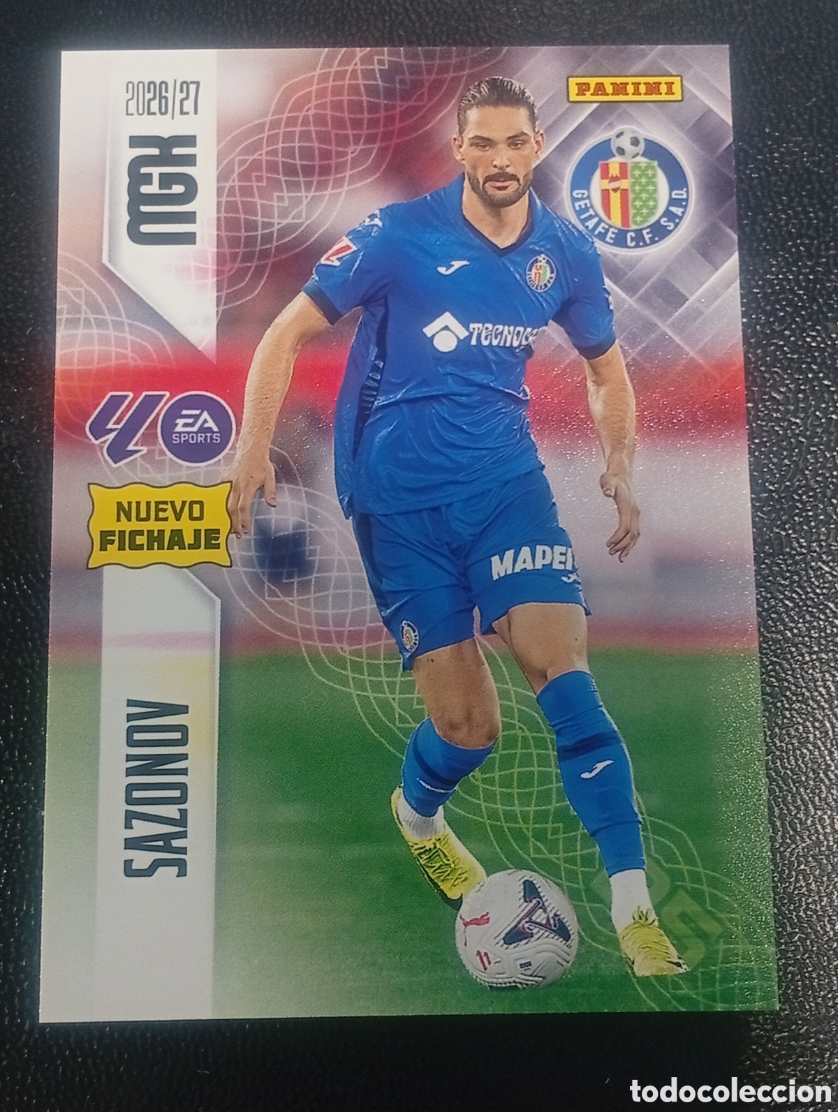 Cromos de f&uacute;tbol: 457 nuevo fichaje SAZONOV GETAFE MEGACRACKS 2026 2027 26 27 CROMOS CARDS PANINI