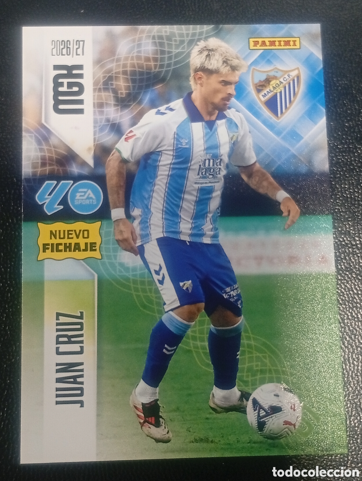 Cromos de f&uacute;tbol: 458 nuevo fichaje JUAN CRUZ MALAGA MEGACRACKS 2026 2027 26 27 CROMOS CARDS PANINI