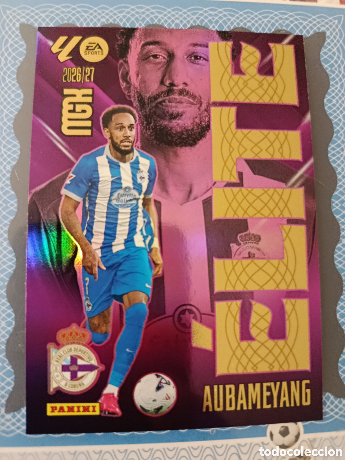 Cromos de Futebol: MEGACRACKS 2026 2027 26 27 - PANINI - N&ordm; 514 AUNAMEYANG DEPORTIVO DE LA CORU&Ntilde;A ELITE