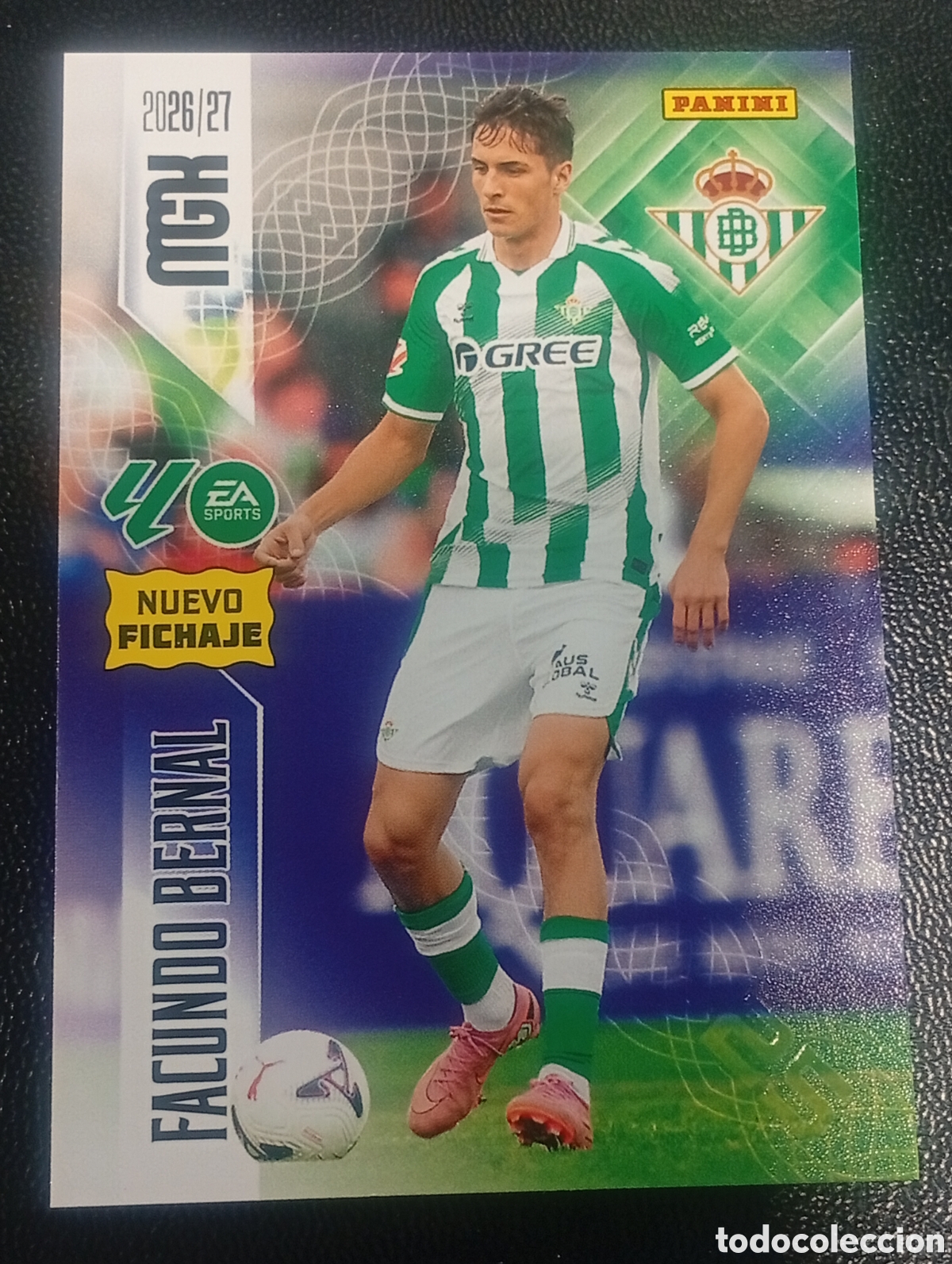Cromos de f&uacute;tbol: 484 nuevo fichaje FACUNDO BERNAL BETIS MEGACRACKS 2026 2027 26 27 CROMOS CARDS PANINI