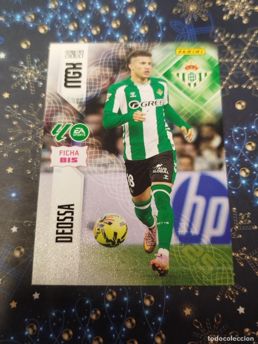 Cromos de f&uacute;tbol: Cromo 100 Bis MGK Deossa 26/27
