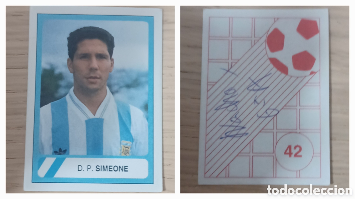 Cromos de f&uacute;tbol: CROMO SIMEONE N 42 ARGENTINA EDICIONES ESTADIO MUNDIAL EEUU 94 SIN PEGAR