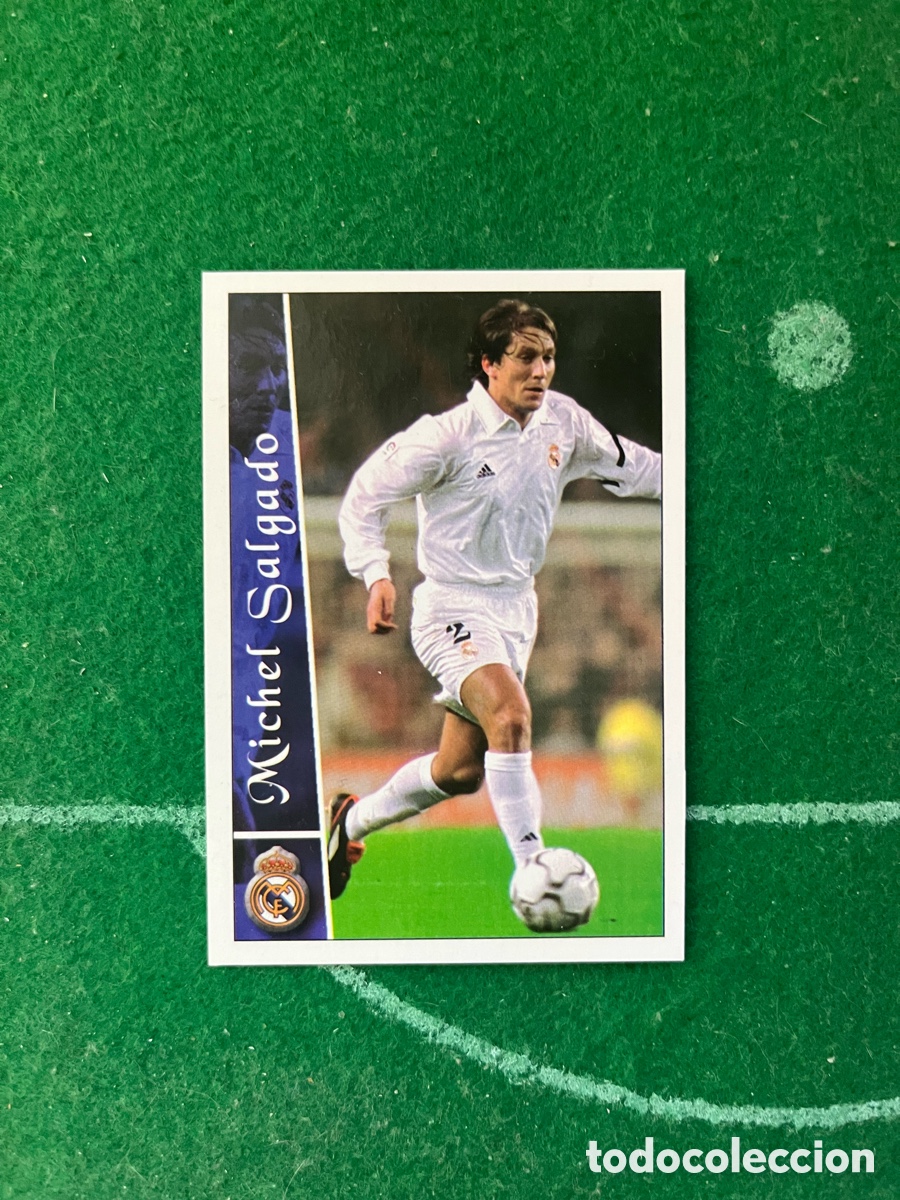 Cromos de f&uacute;tbol: 60 M&Iacute;CHEL SALGADO REAL MADRID LAS FICHAS DE LA LIGA 2002 2003 MUNDICROMO