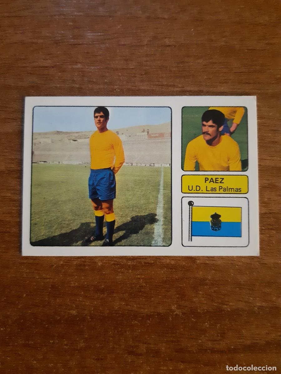 Cromos de f&uacute;tbol: Paez (Las Palmas) LIGA 73-74 ED. FHER 1973 1974. Nunca pegado, sin pegar