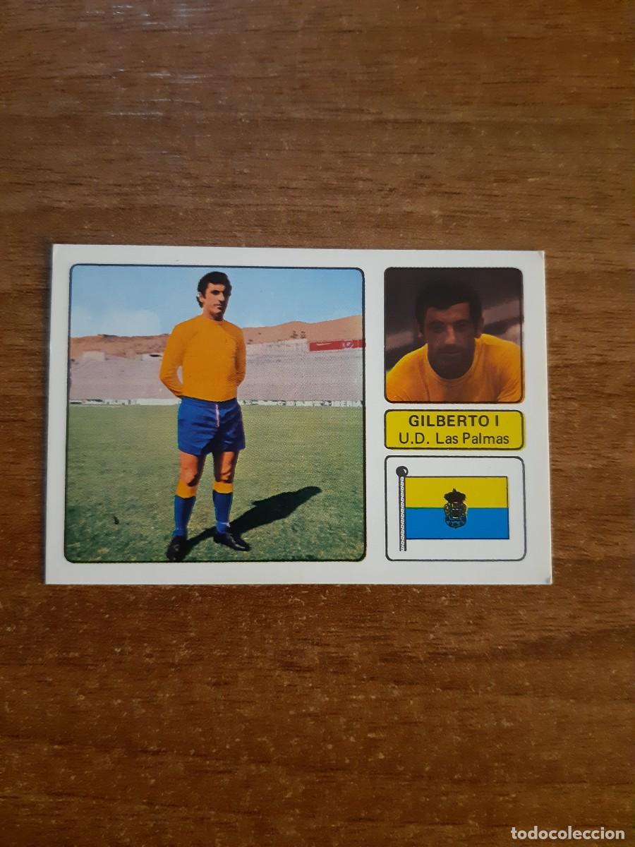 Cromos de f&uacute;tbol: Gilberto I (Las Palmas) LIGA 73-74 ED. FHER 1973 1974. Nunca pegado, sin pegar