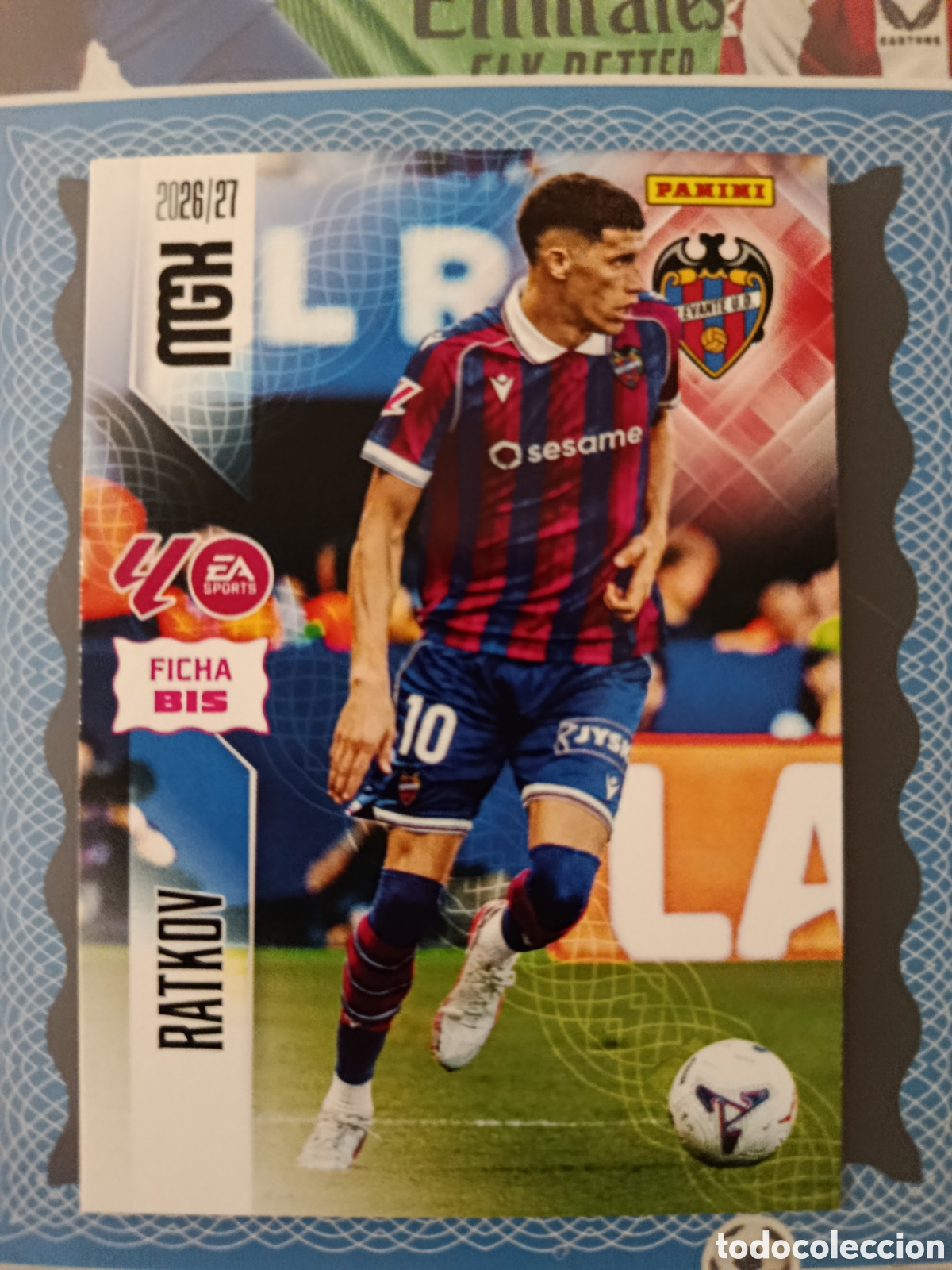 Cromos de f&uacute;tbol: MEGACRACKS 2026 2027 26 27 - PANINI - N&ordm; 212 BIS RATKOV LEVANTE FICHA BIS