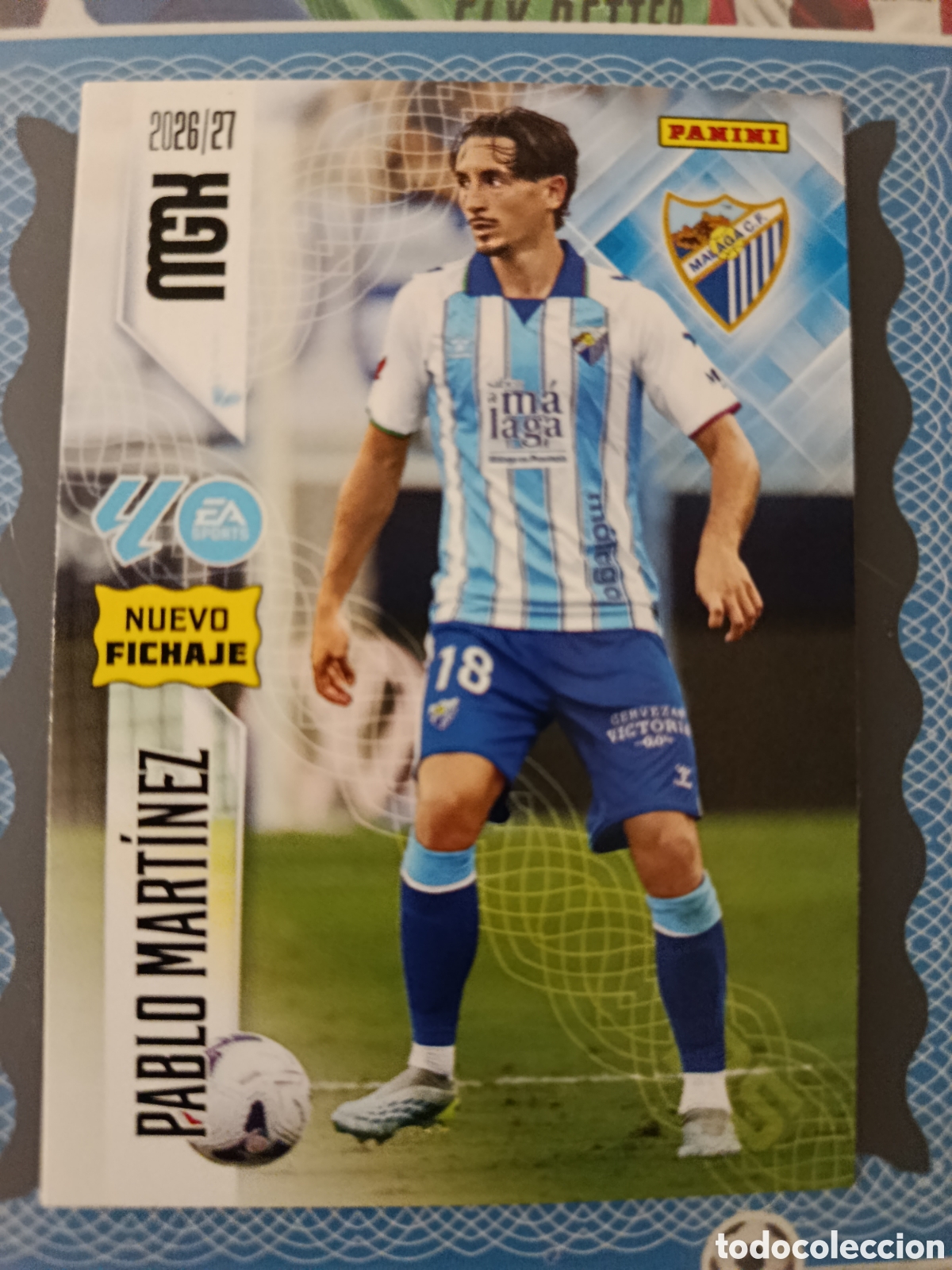 Cromos de f&uacute;tbol: MEGACRACKS 2026 2027 26 27 - PANINI - N&ordm; 501 PABLO MART&Iacute;NEZ MALAGA NUEVO FICHAJE