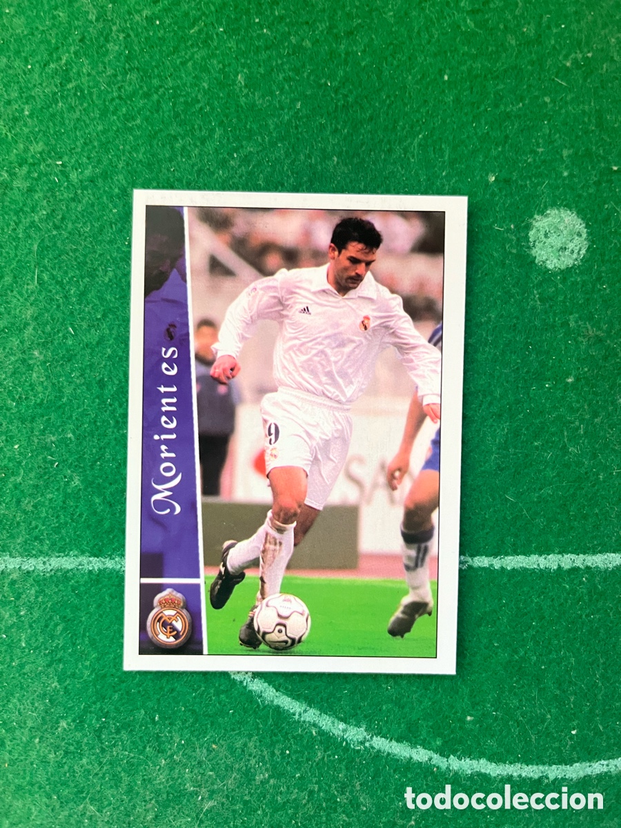 Cromos de f&uacute;tbol: 77 MORIENTES REAL MADRID LAS FICHAS DE LA LIGA 2002 2003 MUNDICROMO