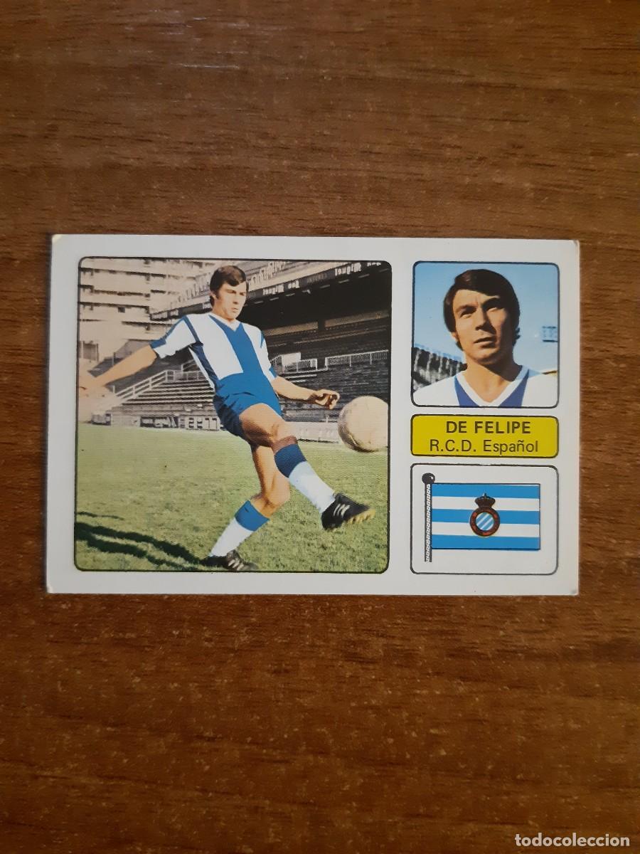Football Stickers: De Felipe (Espa&ntilde;ol) LIGA 73-74 ED. FHER 1973 1974. Nunca pegado, sin pegar