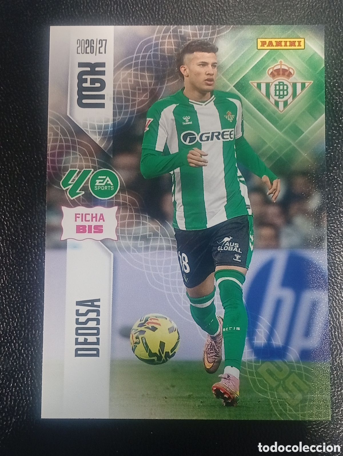 Football Stickers: 100 bis DEOSSA BETIS MEGACRACKS 2026 2027 26 27 CROMOS CARDS PANINI