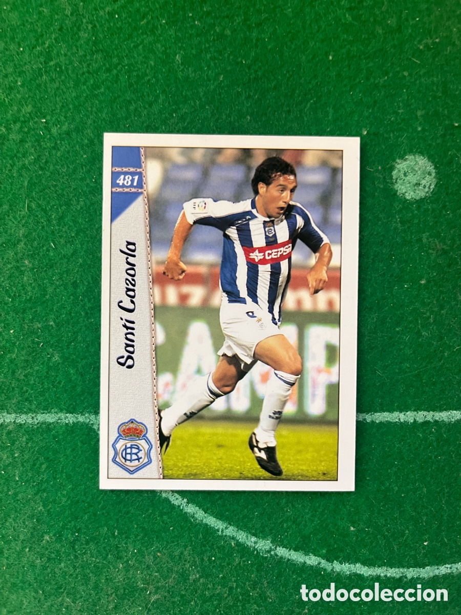 Football Stickers: 481 SANTI CAZORLA RECREATIVO DE HUELVA LAS FICHAS DE LA LIGA 2006 2007 MUNDICROMO