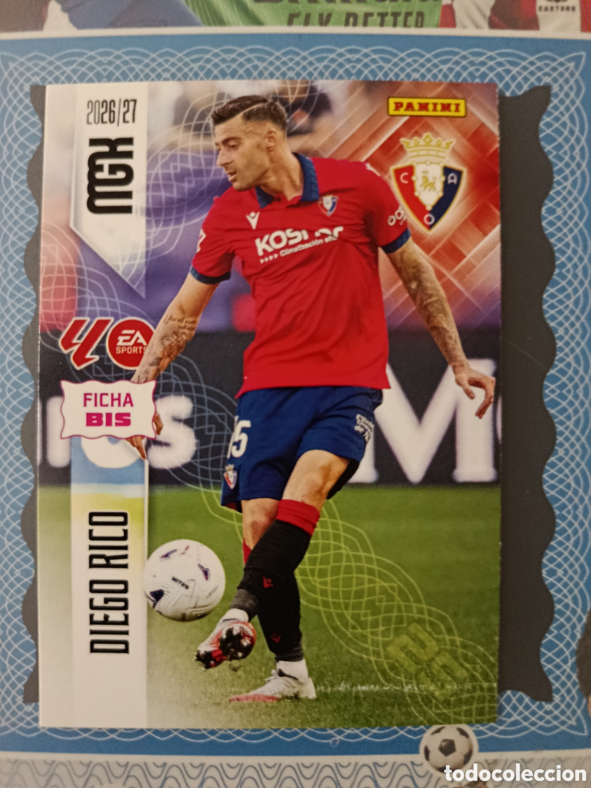 Cromos de f&uacute;tbol: MEGACRACKS 2026 2027 26 27 - PANINI - N&ordm; 260 BIS DIEGO RICO OSASUNA FICHA BIS